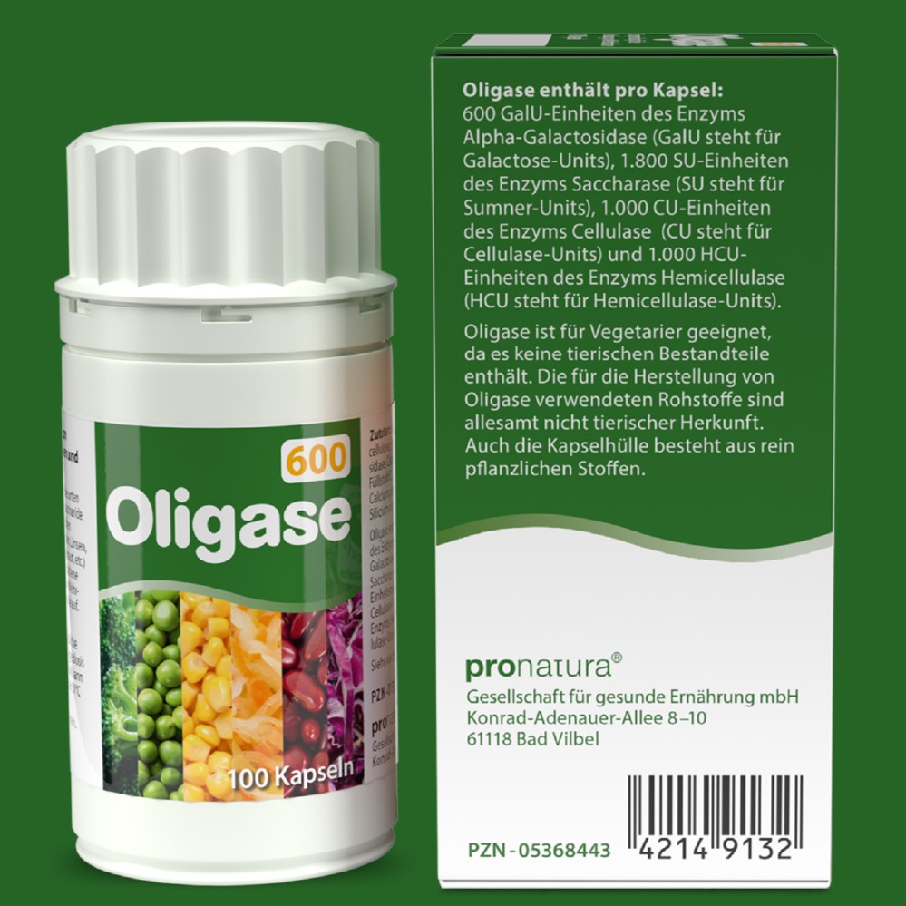 Oligase Kapseln 600 Rückansicht Verpackung 100er